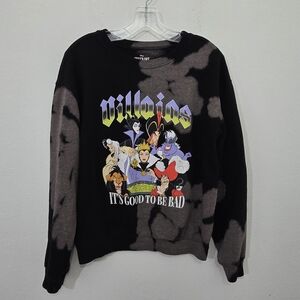 Disney Villains Pullover Sweatshirt Black/Bleached Medium